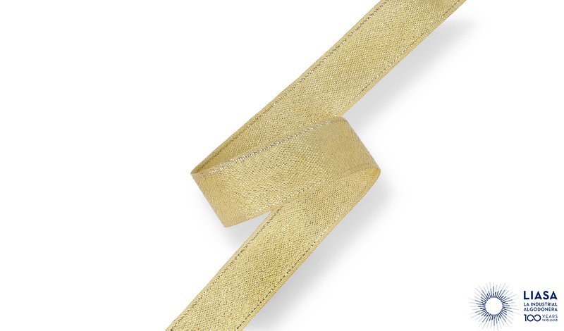 Gold metallic ribbon